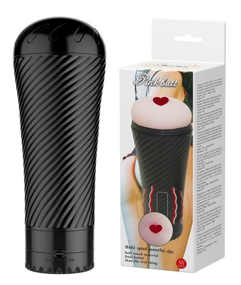 Мастурбатор анус з вібрацією-Pink Butt, BM-00900T31Z-2 Sex Aura