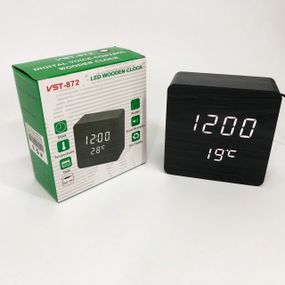 Годинник мережевий електронний світловий настільний VST-872-6, Настільний LED годинник BP-92