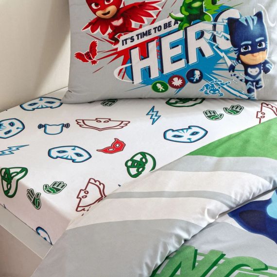 Постільна білизна TAC Disney 160×220 см   PJ Masks Super Team | Зображення 1