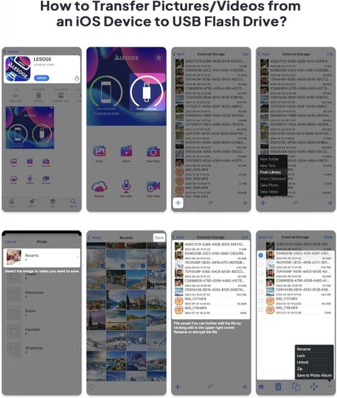 Флешка, карта пам'яті для Iphone, MFi флешнакопичувач місткістю 128 ГБ для iPhone USB-накопичувач, USB-накопичувач | Зображення 7
