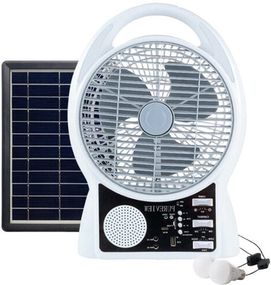 Портативний вентилятор з радіо та LED-лампами XPRO N288-8 (45951-_969)