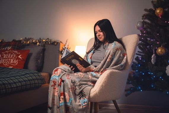 Плед Ardesto Flannel 160х200см, різдвяні котики (ART0120PB) | Зображення 1