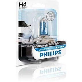 12342CVB1 (PHILIPS) H4 Cristal Vision 12V 60/55W P43t-38 Blst. 1 pc.