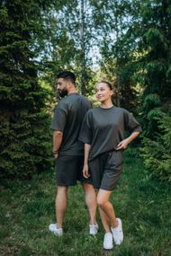 Костюм футболка та шорти хакі
