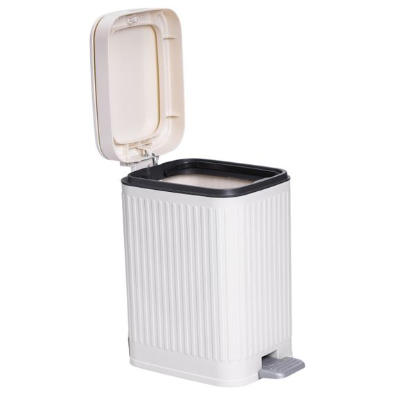 Відро для сміття з педаллю 5л відро для сміття з кришкою і педаллю Білий HP-45-11BE | Зображення 4