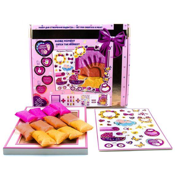 Набір для створення відбитку з легкого пластиліну, що стрибає, ТМ Moon Light Clay для дівчинки 70032 | Зображення 2