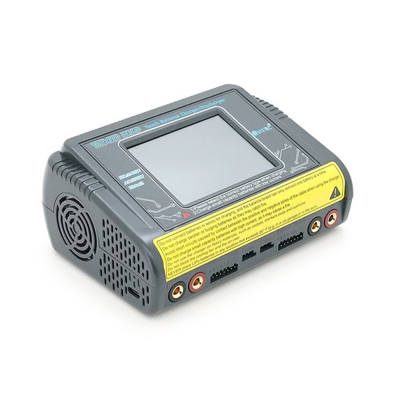 Зарядний пристрій HTRC T240 Duo AC150/DC240Вт, тип АКБ LiPo, LiHv, Li-ion, NiMh, LiFe, Pb, 3.2" Touch screen, 145x105x64mm