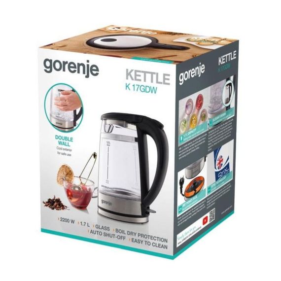 Електрочайник Gorenje K 17 GDW | Зображення 7