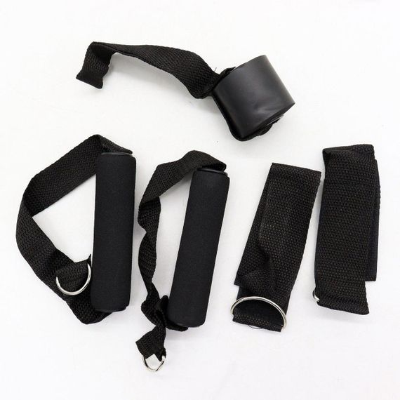 Набір трубчастих еспандерів для фітнесу та вправ 5 шт / Комплект гумових джгутів для спорту / Еспандери | Зображення 6