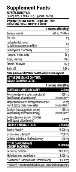 Энергетик Extrifit Express Energy Gel 80 g (Cherry) | Зображення 1