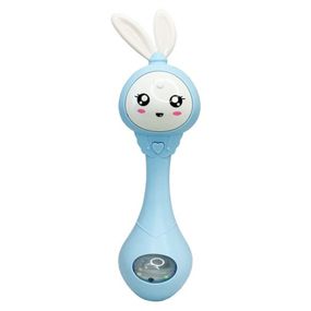 Интерактивная игрушка-погремушка "Зайчик" MGZ-1210(Blue)
