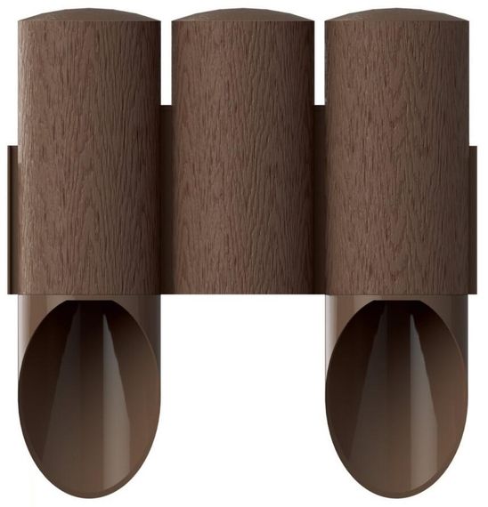 Газонное ограждение Cellfast MAXI 2.1 м коричневый 3 элемента 34-011