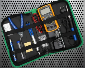 Набор для пайки в чехле с мультиметром Soldering kit