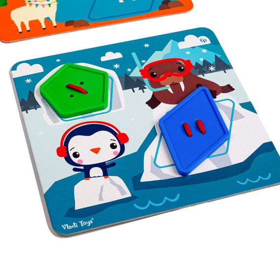 Гра-шнурівка "Fisher-Price. Maxi гудзики" Vladi Toys VT2905-22 Укр | Зображення 1