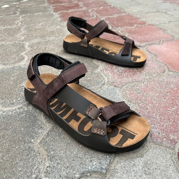 Коричневі чоловічі сандалі Kadar 41 43 44 45 розмір | Зображення 4