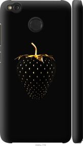 Чохол на Xiaomi Redmi 4X Чорна полуниця "3585m-778-24368"