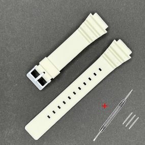 Ремінець для Casio MRW-200H 18mm White SI