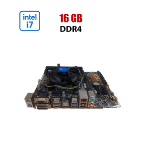 Комплект: материнська плата Asus H110M-A/M.2 / Intel Core i7-6700 (4 (8) ядра по 3.4 - 4.0 GHz) / 16 GB DDR4 / Intel HD Graphics 530 / Socket LGA1151 / Кулер б/в