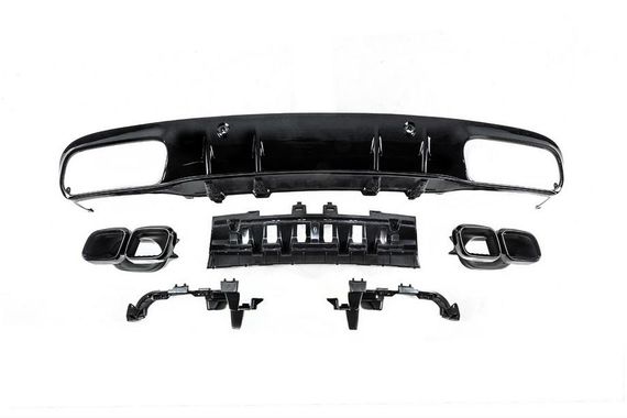 Комплект обвісів з дифузором для Coupe (дизайн Black Mamba C63GT) для Mercedes C-сlass W205 2014-2021 рр | Зображення 3