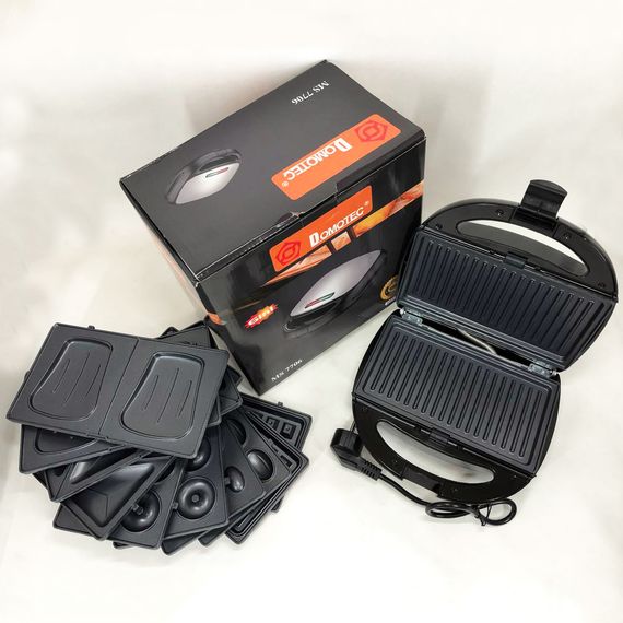 Сендвічниця бутербродів, Вафельниці для дому, Бутербродниця 4 в 1 для будинку Електрогриль стейків CU-79 | Зображення 7