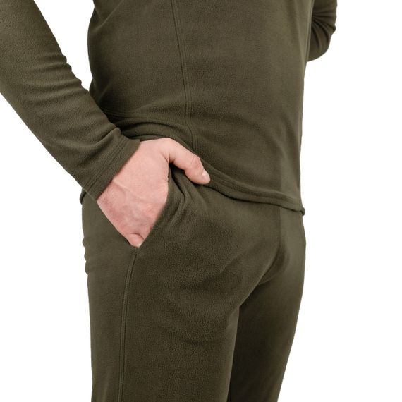 Термобілизна чоловіча Tribe Microfleece олива M, тепла флісова термобілизна трайб для риболовлі полювання туризму кемпінгу ЗСУ | Зображення 8