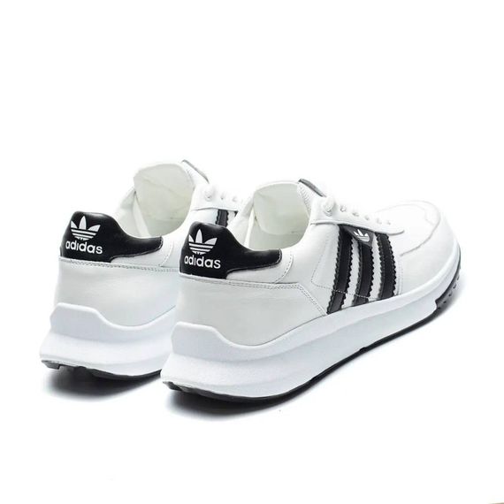 шкіряні кросівки Adidas колір чорний, білий. | Зображення 3