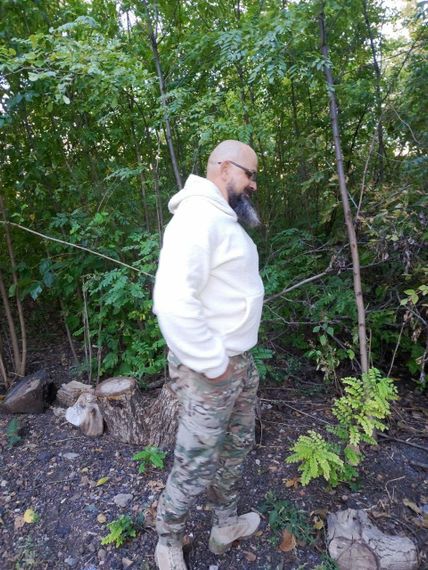 Худі чоловічі зимове "Затишне тепло в кожному дотику" AleX  SF-0006 Білий, 44-46 | Зображення 8