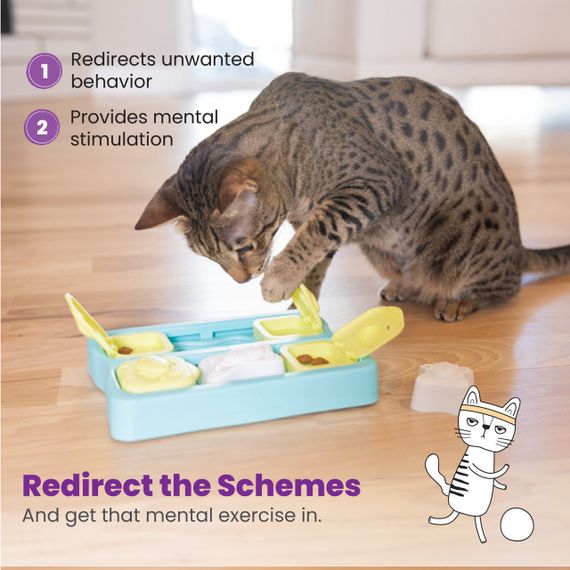 Розвиваюча іграшка для котів Outward Hound Kitty Cube Puzzle for Cats | Зображення 1