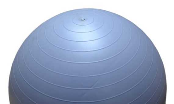 М'яч для фітнесу (фітбол) напівмасажний Паверплей 4003 Ø75 cm Gymball Sky Blue + помпа | Зображення 3
