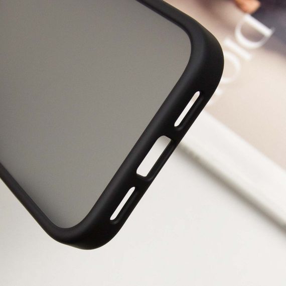 TPU+PC чохол Metal Buttons для Apple iPhone 16 Pro (6.3") Чорний | Зображення 4