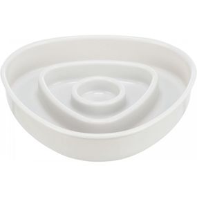 Миска Trixie для котів Повільне годування сіра пластикова 350 мл 15х15 см