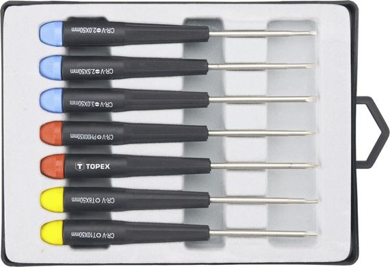 Набор отверток TOPEX прецизионных 7 шт 39D552