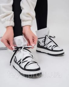 Ботинки маломерки цвет белый/черный размеры 37, 36, 38, 39, 40 FI_009067