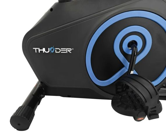 Велотренажер магнітний THUNDER ZIGGS чорно-синій | Зображення 1