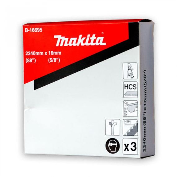 Набір полотен по металу 16 х 2240 мм 14Т для станка Makita LB1200F (B-16695) | Зображення 1