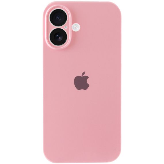 Чехол Silicone Case Full Camera Protective (AA) для Apple iPhone 16 (6.1") Розовый / Light pink | Зображення 4