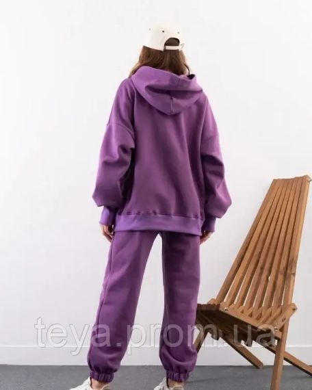 Спортивний костюм для жінок колір бузковий розміри S, M, L, XL, XXL, 3XL FI_009093 | Зображення 2