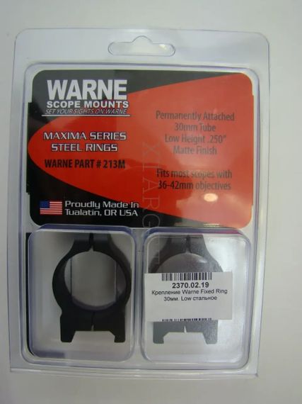 Кольца быстросъемные Warne Maxima Fixed Rings d - 30 мм Быстросъемные кольца для прицела Кольца для оптики | Зображення 5