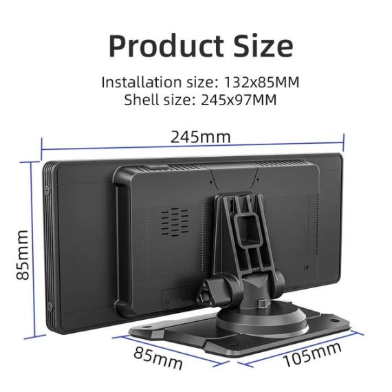 Монитор S9 Pro Portable Car Mp5 Player 10.2 дюйма | Зображення 6