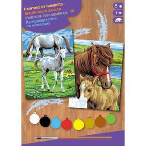Набор для творчества Sequin Art PAINTING BY NUMBERS JUNIOR-PAIRS Horses (SA0215)
