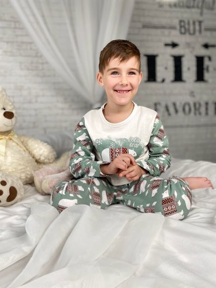 Піжама дитяча "Family look" Носи своє 116 Зелений (p-7569-97074) | Зображення 7