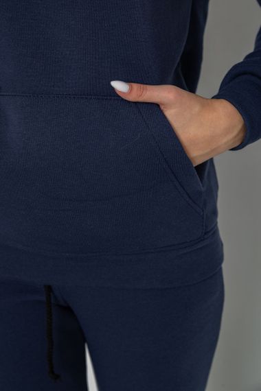 Спорт костюм жіночий на флісі, колір темно-синій, 241R1530 | Зображення 4