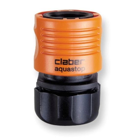 Конектор для поливального шлангу 1/2" з системою "Aquastop" Claber 8603