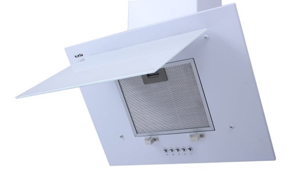 Наклонная вытяжка для кухни белая VENTOLUX FIORE 60 WH (750) PB | Зображення 1
