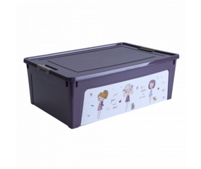 Контейнер 11,7л фіолетовий з малюнком Дівчатка Smart Box Алеана