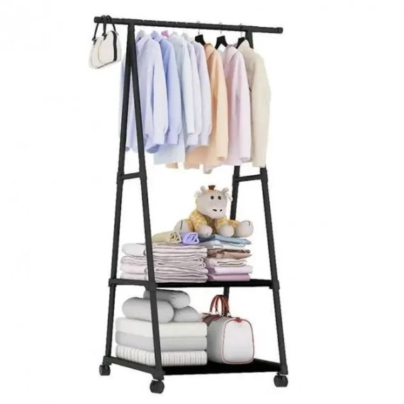 Універсальна міцна підлогова пересувна стійка вішалка для одягу Coat Rack | Зображення 3