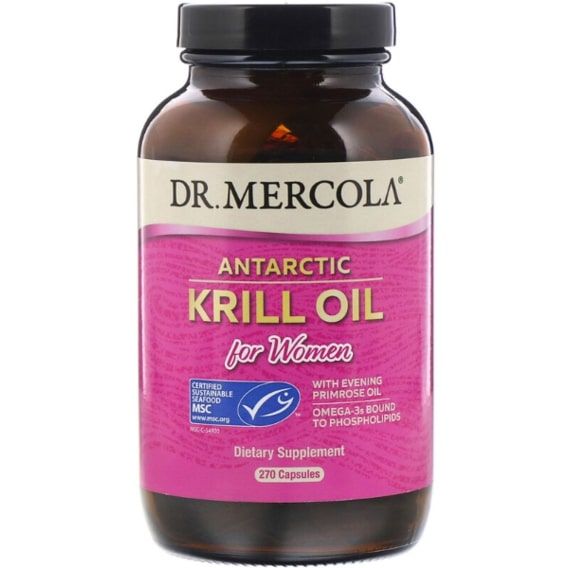 Олія криля Dr. Mercola Antarctic Krill Oil for Women 270 Caps MCL-01029