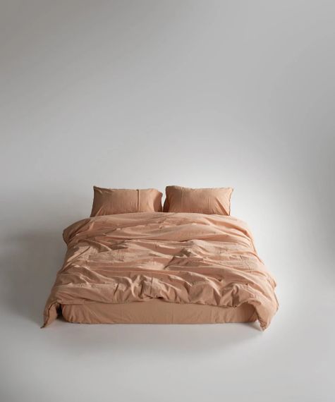 Постільна білизна Limasso Stonewashed Ranforce 200 х 220 см Toast