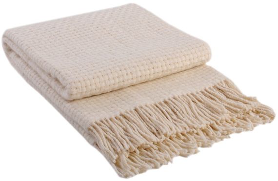 Плед Vladi 66905 Україна 200х220  Поліестер Білий