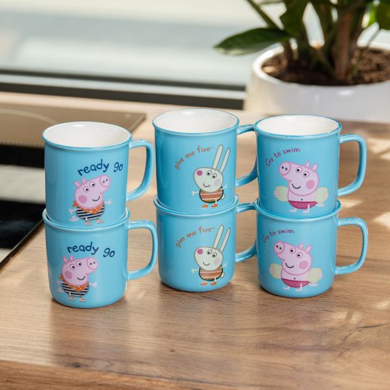 Набір із 6 чашок Peppa Pig, 150 мл, синій HP-15-17-1 | Зображення 4